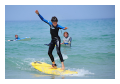 Surfing lessons for children
