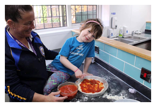 Cookery activities at day camp